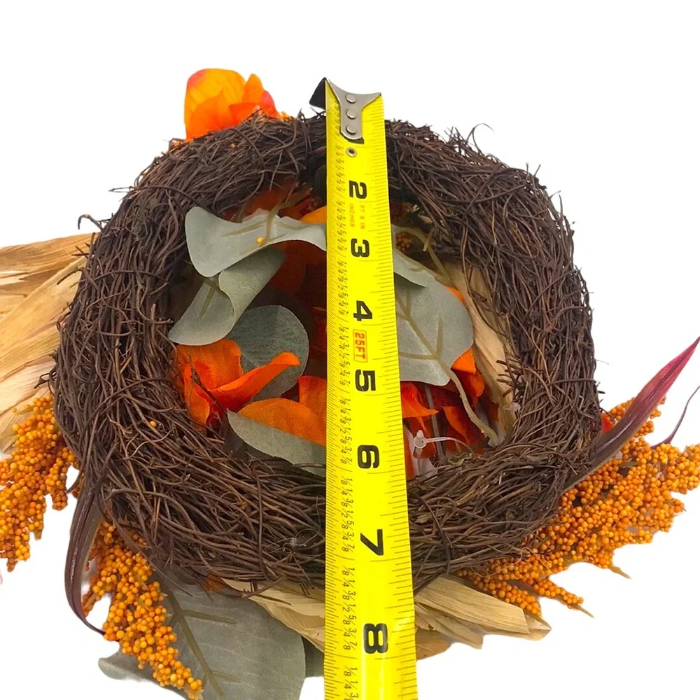 Mini Harvest Wreath Floral Arrangement Decor